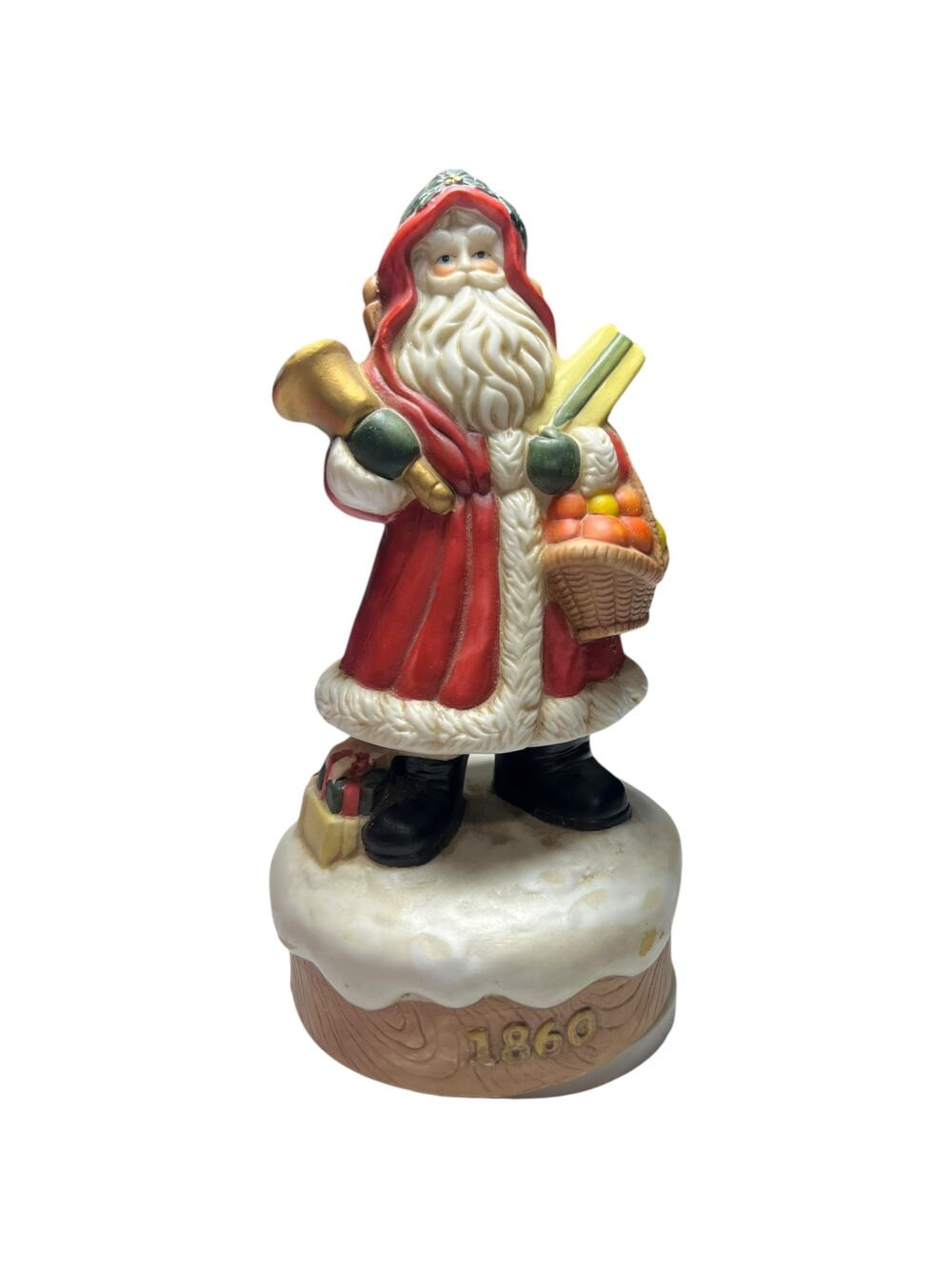 1999 Summit Corp Musical Santa Figurine O Tannenbaum Holiday